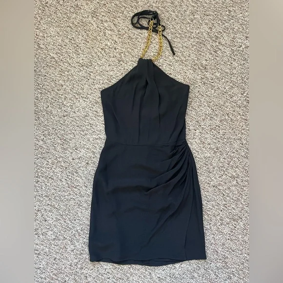 knee length dresses for ladies Black Ribbed Mini Dress main image 1